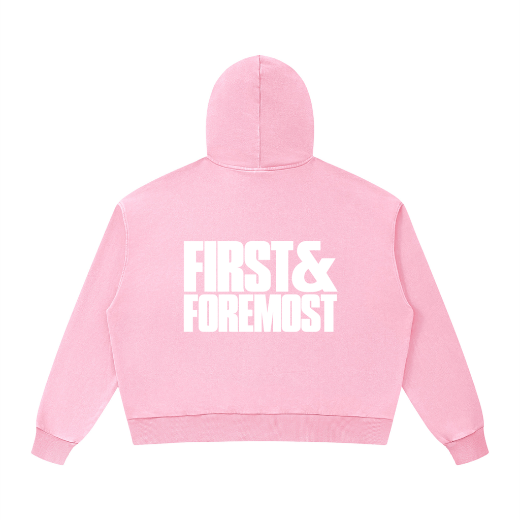 THE F&F MINERAL WASH HOODIE - BECAUSE YOU'RE BORING.