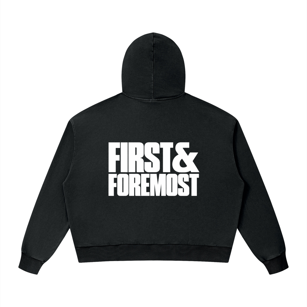 THE F&F MINERAL WASH HOODIE - BECAUSE YOU'RE BORING.