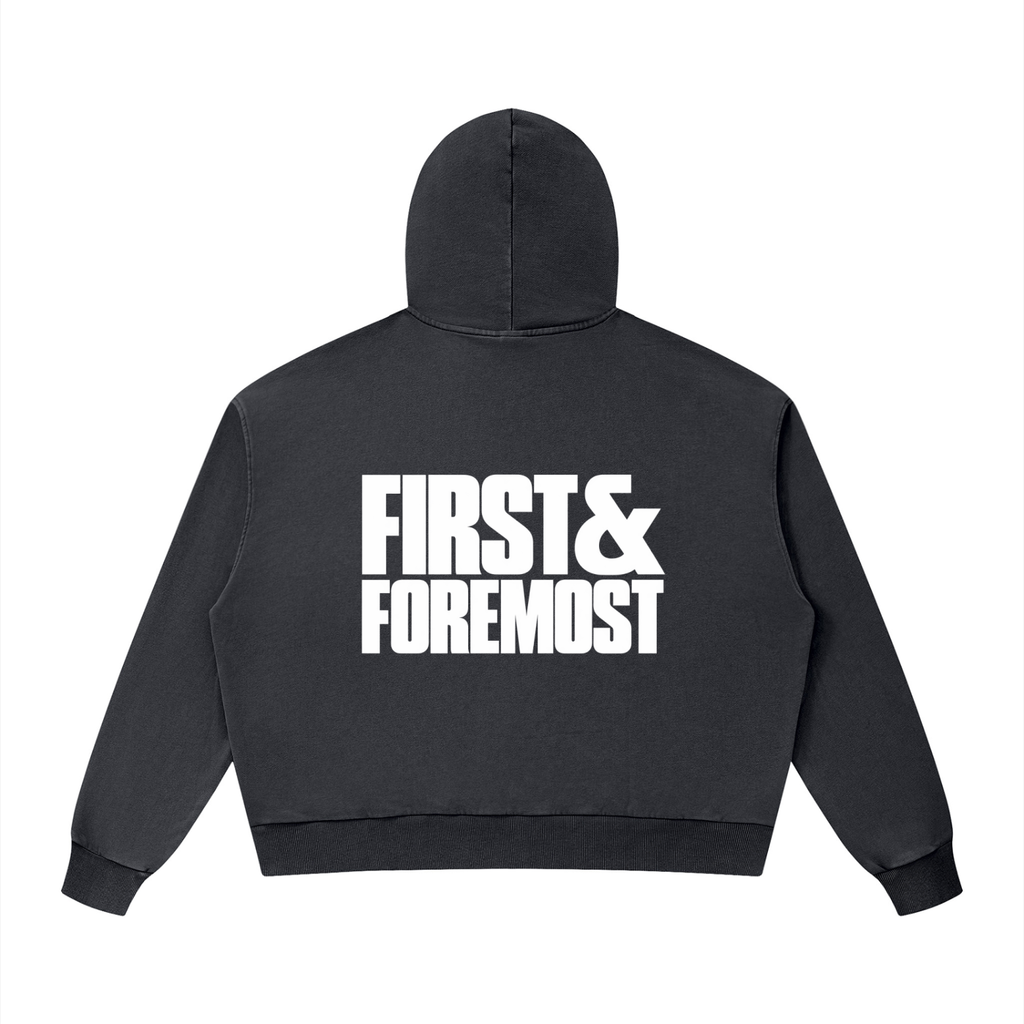 THE F&F MINERAL WASH HOODIE - BECAUSE YOU'RE BORING.