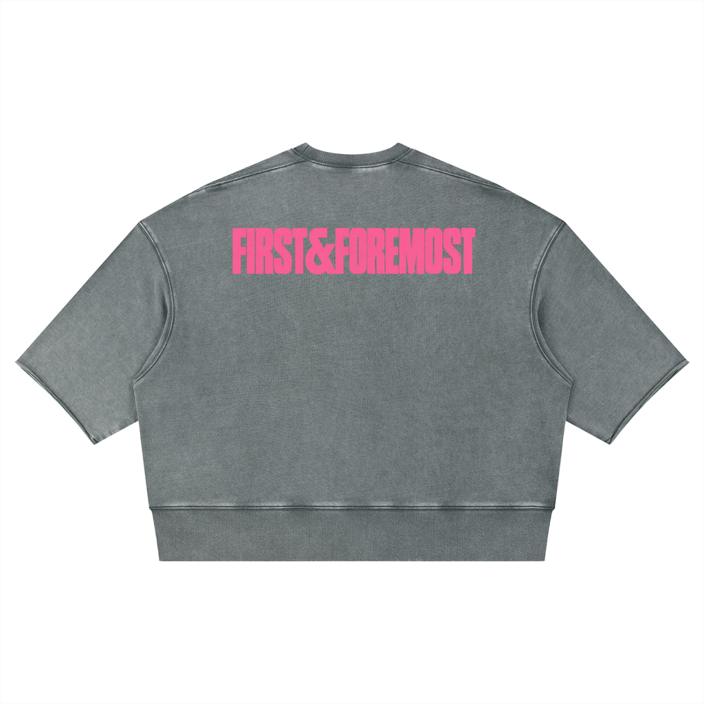 THE DUBAI TOMORROW PINK MINERAL WASH TEE