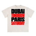 THE DUBAI TOMORROW HEAVY TEE. MAYBE TOO HEAVY FOR YOU.